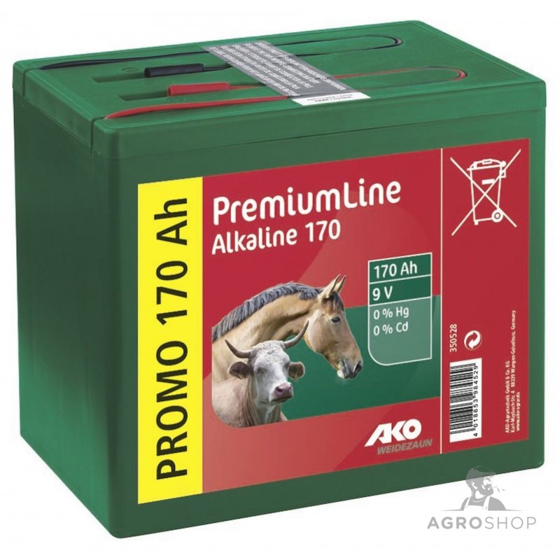 Batteri för elstängsel AKO Alkaline 9V 170Ah